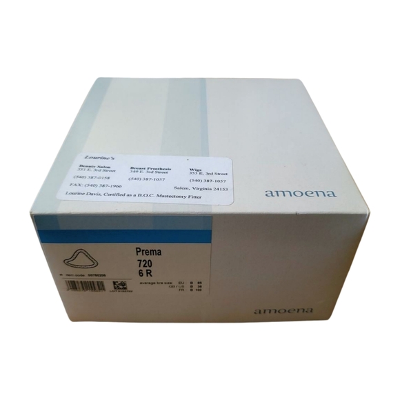 Amoena Prema 720 Breast Form Prosthesis Size 38 B / 6R New in Box - Picture 2 of 7